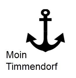 Souvenir aus Olivenholz / Motiv Anker Moin Timmendorf